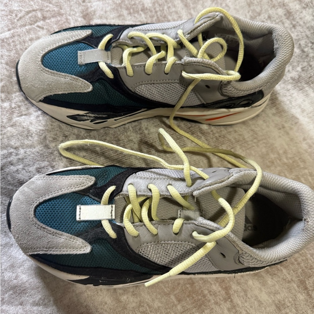 adidas Men's Sneakers Teal Gray Yellow